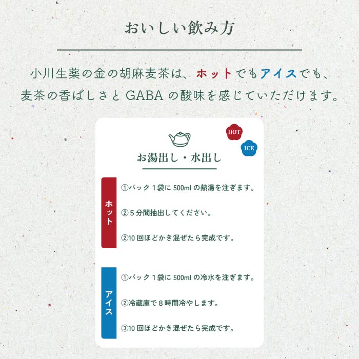 血圧が高めの方の血圧を低下させる金の胡麻麦茶Plus