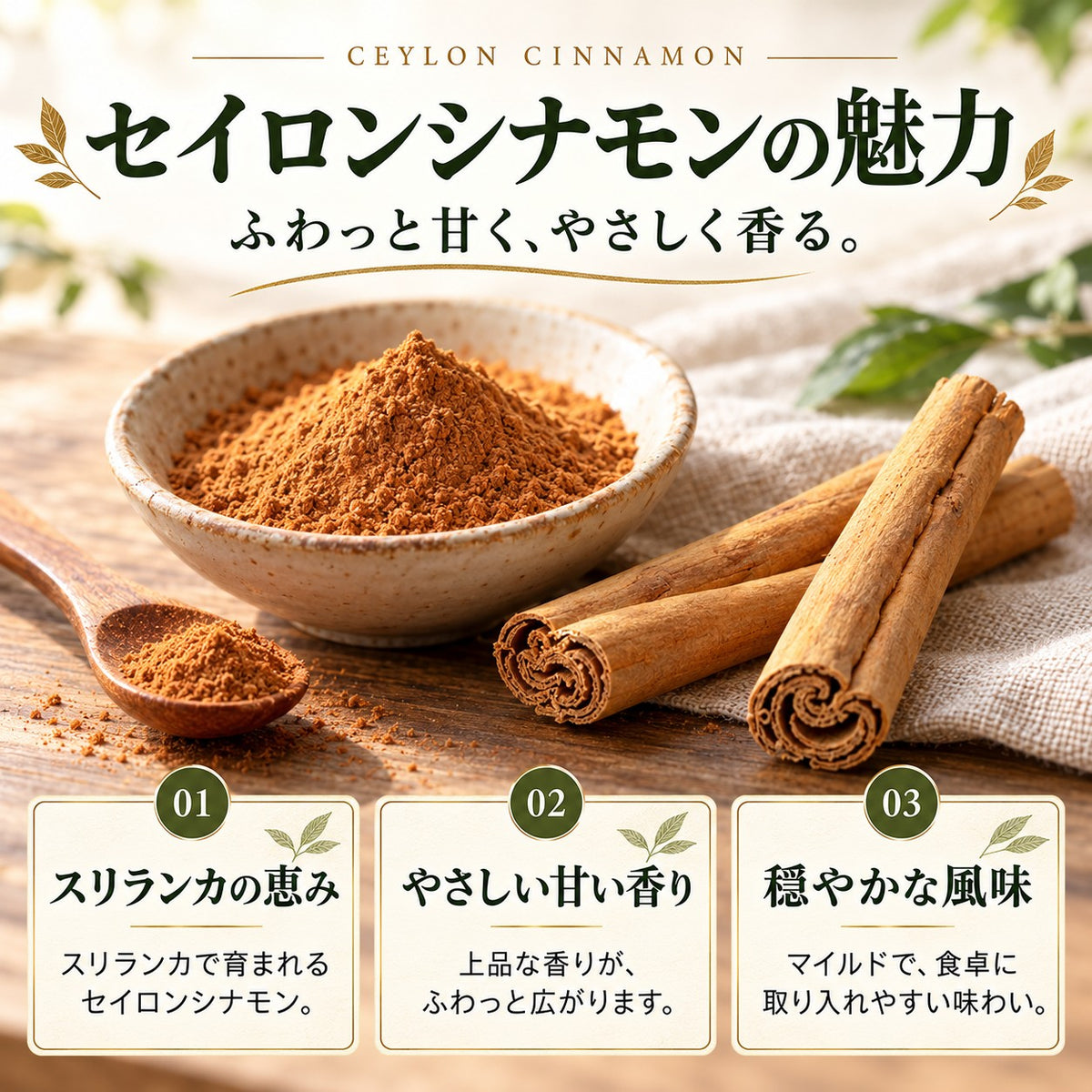 セイロン シナモンパウダー 100g