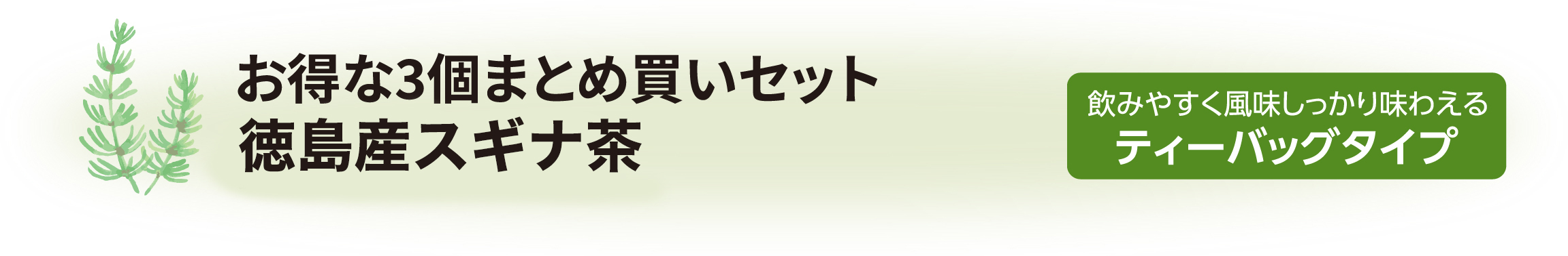 お得な3個まとめ買いセット 国産スギナ茶 飲みやすく風味しっかり味わえるティーバックタイプ